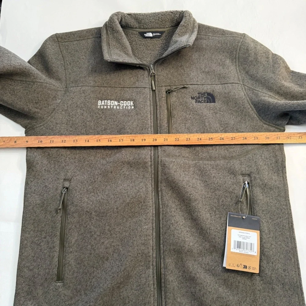 The North Face Mens‎ Sweater Fleece Jacket Full Zip Green Outdoor Hiking Gorp L